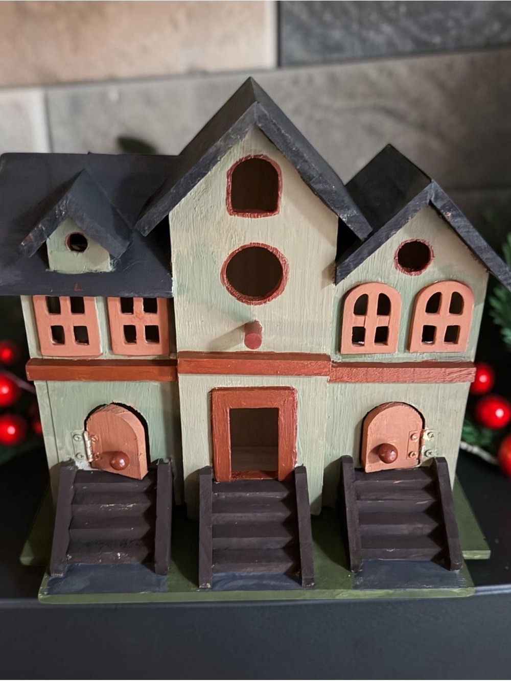 Hand-Painted Birdhouse condo